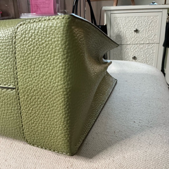 Michael Kors Green Saffiano Leather Satchel - Picture 7 of 10